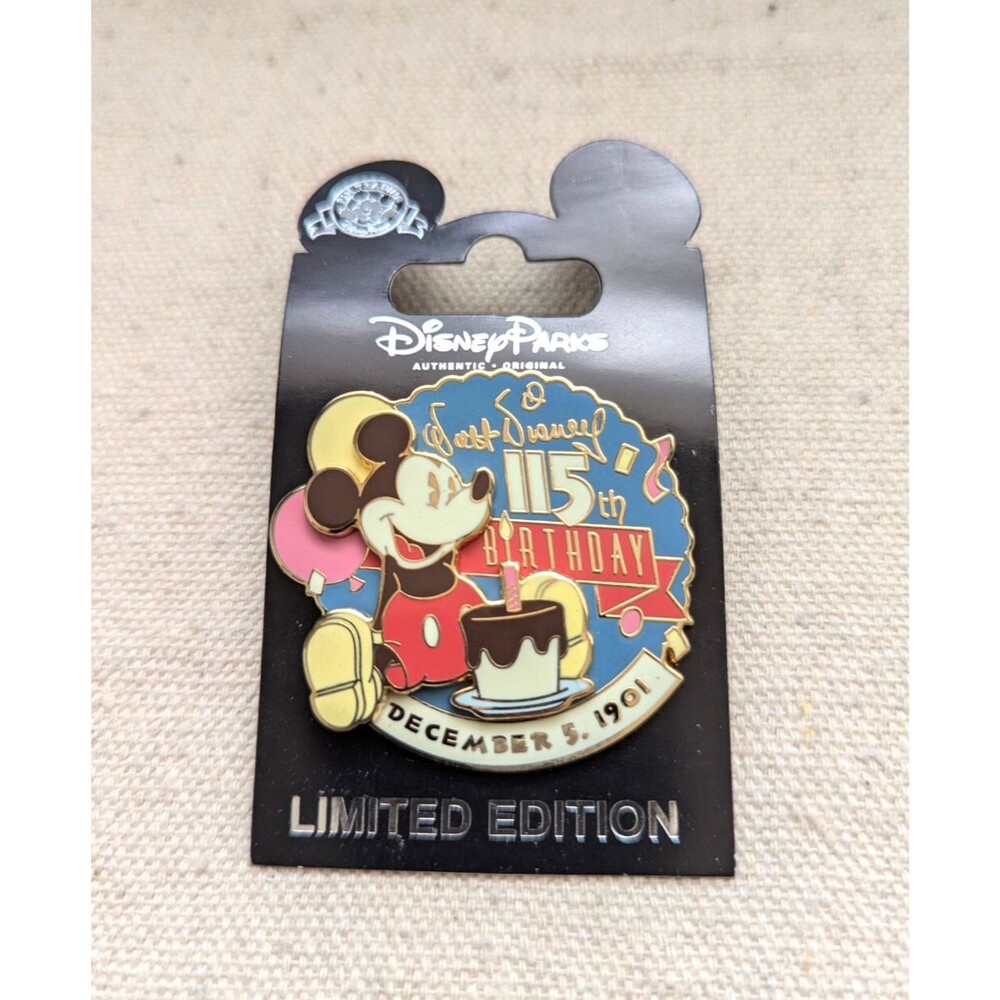 Walt Disney 115th Birthday Pin Cast Excl Limited Ed